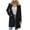 Black, variant on ZyeKqe Womens Trench Coats Lapel Button Long Sleeve Outerwear Blazers Fall Winter Casual Solid Color Suit Jackets