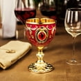 thumbnail image 5 of Vintage Brass Chalice Cup - Handcrafted Embossed Goblet for , Communion & Weddings - Style Decorative Drinking Cup with Royal Design, 5 of 8