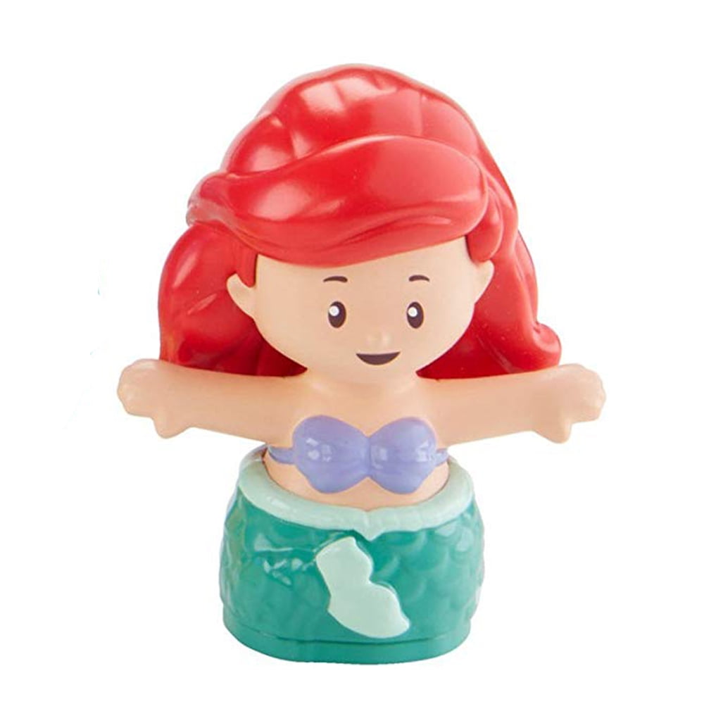 Fisher Price Little People Disney Princess Ariel Pink Dress Shell Mermaid 