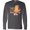 Titanium Grey, variant on Inktastic Bring Back The 90s Cool Orange Cat Long Sleeve T-Shirt