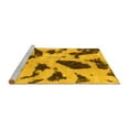 thumbnail image 2 of Ahgly Company Machine Washable Indoor Rectangle Abstract Yellow Modern Area Rugs, 5' x 7', 2 of 4