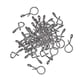 thumbnail image 3 of 50 Piezas de Broches sin Nudos Cola para Pesca con Mosca Aparejos Giratorios M, 3 of 8