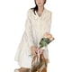 thumbnail image 1 of Vestido de mujer de una pieza de color puro, ajuste casual, falda cómoda, mangas largas para viajes de verano, 1 of 8