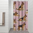 thumbnail image 2 of German Shepherd Shower Curtain 36"x72" ,Bathroom Decorative Shower Curtains Set with 12 Hooks,Modern Waterproof Washable Shower Curtain, 2 of 6