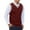 Red, variant on ameIAEA Men's Winter Sweater Vest V-Neck Sleeveless Knitted Pullover Color Block Waistcoat