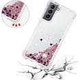 thumbnail image 4 of Samsung Galaxy S21 5G Case, Bling Glitter Liquid Clear Case Floating Quicksand Shockproof Protective Sparkle Silicone Soft TPU Case for Samsung Galaxy S21 5G, 4 of 5