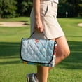 thumbnail image 4 of Xixirimido Portable Golf Cart Seat Covers, Quilted Golf Cart Seat Towel Blanket with 4 Pockets Universal Fit for EZGO Club Car and More 2 Person Seats Carts, Retro 70S Hippie Flower, 4 of 8