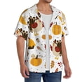 thumbnail image 2 of Kdxio Men'S Hawaiian Shirt For Men Short Sleeve Shirt Happy Thanksgiving Summer Casual Holiday Beach Button Down T-Shirts, 2 of 5