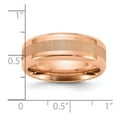 thumbnail image 2 of Stainless Steel Polished Rose Ip Plated Brushed Center 8mm Band Size 12 Ring for Women and Men, 2 of 2