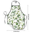 thumbnail image 2 of Anti-Fouling Belt Pocket Elasticated Apron - Non-Slippery Non-Fading Non-Shrinking Non-Crinkly Water-Repellent Watercolor Light Green Leaves (1), 2 of 8