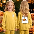 thumbnail image 2 of NIEWTR Girl Halloween Shirt Pumpkin Short Sleeve T Shirts Kids Graphic Clothes Tee Tops Halloween Tshirt Girls 2t 3t 4t 5t(5-6 Years), 2 of 9
