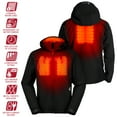 thumbnail image 3 of Gerbing Torrid Heated Softshell Jacket - 7V Battery - Men's - XXL, 3 of 7