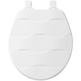thumbnail image 2 of Bemis 258144 Siège de Toilette Rond en Bois Sculpté Tissé en Panier, Blanc, 2 of 2