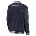 thumbnail image 3 of Men's Nike  Navy Denver Broncos Coach Full-Zip Bomber Jacket, 3 of 3