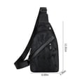 thumbnail image 3 of Oalirro Small Crossbody Bag for Men, Men's Messenger Chest Pack Bag Travel Purse Wallet Mens Bag, 3 of 8