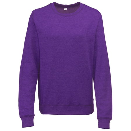 awdis girlie sweatshirt lightweight heather crew neck womens