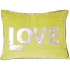 Your Zone Love Toss-It Pillow, Lime Apple