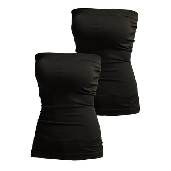 TheLovely Seamless Strapless Bandeau Tube Top Shaping Ribbed Waist Tank