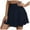 Navy, variant on YDFCWXW Women Chiffon Skirts High Waist Ruffle Mini Skirts Tennis Golf Skirt Boho Summer Tiered Skirts with Built-in Shorts White, XXL