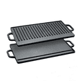thumbnail image 1 of 2-in-1 Parrilla Cuadrada Reversible De Hierro Fundido Negro Comal Sarten Cuadrada Reversible De Hierro Fundido 50x24 Cm, 1 of 7