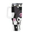 thumbnail image 4 of Kuromi And My Melody 40 Oz Tumbler with Handle And Straw, Vacuum Insulated Stainless Steel Double Wall Water Bottle Travel Coffee Mug, Gifts for Women Boys Girls, 4 of 8