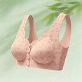 thumbnail image 3 of SAZBJOJN Bralettes for Women Soft Stretchy Daily Wear Push Up Bra Breathable Comfort Wireless Printed Bras for Women Light Support Full Coverage No Underwire Bra Size 34 Brown, 3 of 6