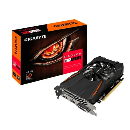 Gigabyte RX 560 OC GDDR5 4GB 128 Bit DL-DVI-D/HDMI/DP (GV-RX560OC-4GD ...