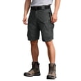thumbnail image 2 of Mens Swim Trunks Men's Casual Resort Tactical Multi-Pocket Cargo Shorts Workwear Utility Crop Pants with Hook and Loop Patches Summer Outdoor Hiking Fishing Shorts Black L, 2 of 9