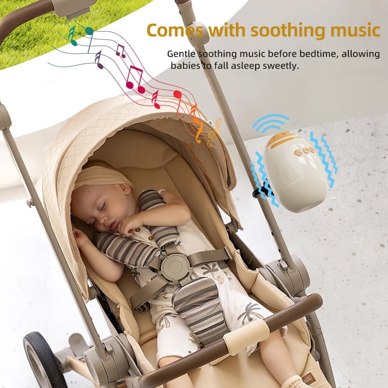 JDMEOPD Baby Rocking Chair and Swing, Adjustable Speed Rechargeable Vibrating Soother with 11 White Noise Sounds, Essential for Newborns, Fits Strollers and Rocking Chairs