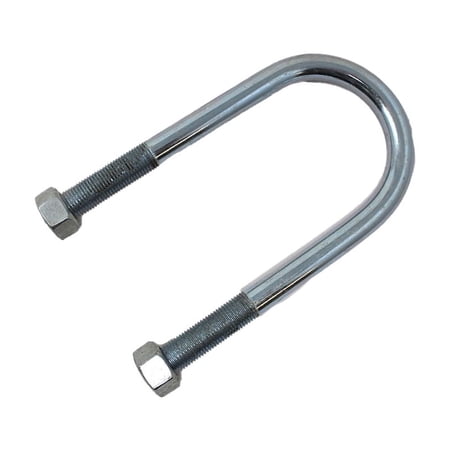 RAParts Trailer Axle U-Bolt for 3500 Lb Axles 2-3/8" Round x 6" Length