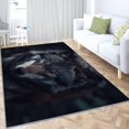 thumbnail image 3 of Gray Area Rug Animal Wolf 6x9ft Rugs for Living Room Machine Washable -Non Slip Floor Rug - Printed Pattern Indoor Carpet for Bedroom Dining Room, 3 of 8