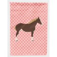thumbnail image 1 of Carolines Treasures BB7906CHF Drapeau de Maison en Toile à Carreaux Roses Percheron, 1 of 4