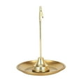 thumbnail image 2 of Soporte para quemador de incienso, Base de placa de incienso, fácil de limpiar, soporte para varillas de incienso de forma redonda, decoración para , oro, 2 of 8