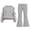 Gray, variant on Kezqiaxn 2 Piece Winter Outfit for Girls Cute Bowknot Pullover Sweatshirt and Flared Pants Matching Sets Teen Girl Clothes Size 5-15
