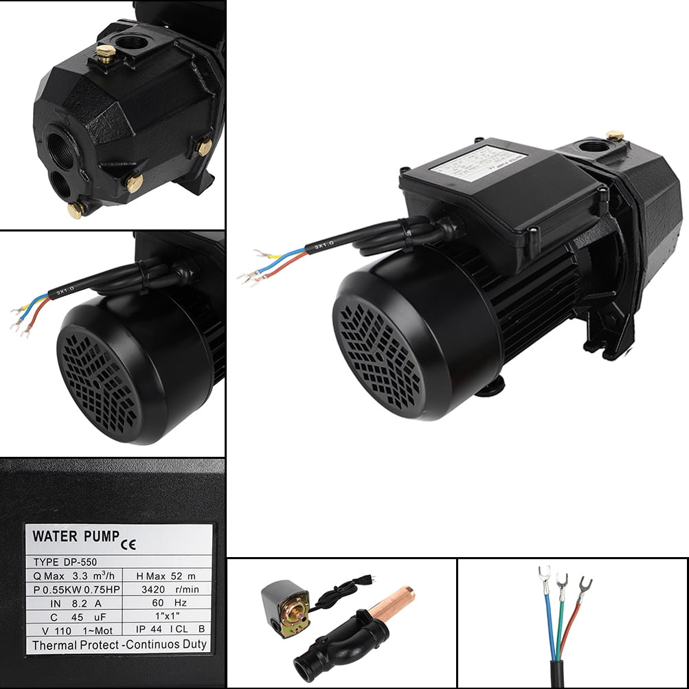 SCITOO Tap Water Booster Pump 14.5 GPM(3300L/H) Shallow Well Jet Pump 3