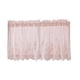 thumbnail image 1 of Xiao Hua Cortina de encaje con bordado floral, translúcida, ideal para decorar dormitorios y cocinas, color rosa, 1 pieza, 135 x 61 cm, 1 of 5