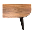 thumbnail image 2 of Wallace & Bay Pineda Walnut Brown 20" End Table with Curved Top And Round, Slanted Legs, 2 of 4