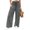 Dark Gray——Fall Savings, variant on Oiangi Women's Wide Leg Pants Smocked Waist Ruffled Palazzo Pant Fall Casual Ruched Drawstring Trousers with Pockets Khaki S