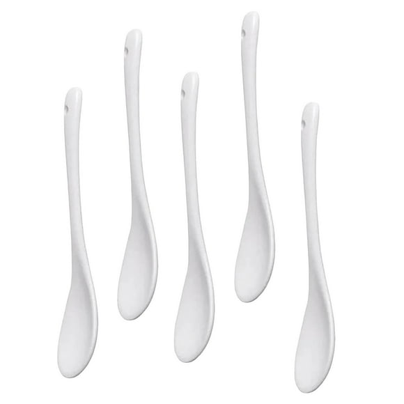 Set Of 5 Ceramic Spoon Teaspoon Spoon