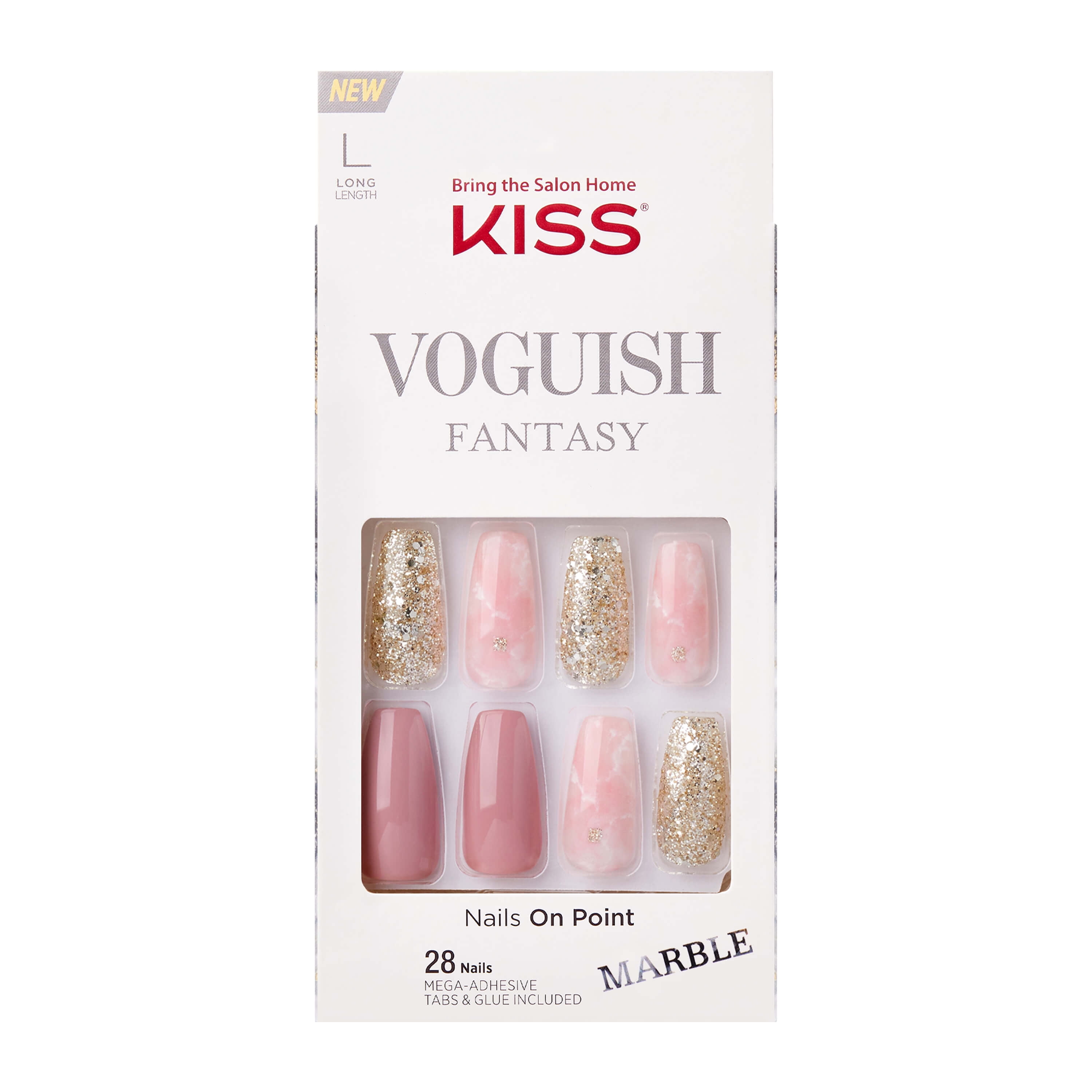 KISS Voguish Fantasy Nails - Online Shopper, Long 