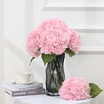 thumbnail image 4 of Hydrangea Artificial Flowers, Latex Real Touch Hydrangeas Lifelike Large Hydrangea Flowers for Home Decor Party Arrangements Wedding Bouquets Centerpieces (Light Pink), 4 of 5