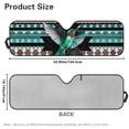 thumbnail image 7 of Yuyamidu Aztec Hummingbird Windshield Sunshade Fit for Jeep Wrangler JL/JLU 2018-2024 & Jeep Gladiator JT 2020-2024, 240T Foldable Window Shade Sun Visor Blocks UV Rays Keep Vehicle Cooler, 7 of 7
