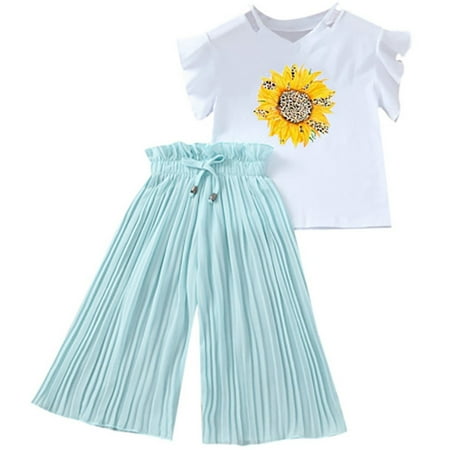 MZXELPRJD Girls 2 Piece Outfits Size 10-12 Teen Outfits Boys Clothing Set Teen Clothes for Girls Ages 13-15 Boy 3t Clothes 9 Year Old Girl Clothes Girls 18 Month Clothes Gifts for Baby Girls 0-6