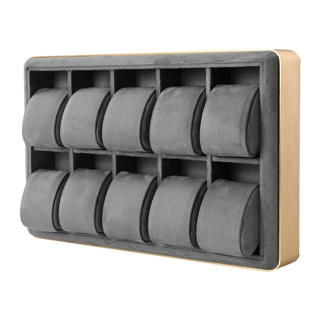 relayinert Watch Display Tray Versatile Watch Drawer Organizer for Office Gift Home Use Gray