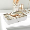 thumbnail image 6 of Deer Pu Leather Decorative Box with Removable Compartment, Portable Bracelet Holder, Necklace Organizer, and Storage Box, 6 of 6