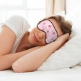 thumbnail image 6 of Goofa Floral Strawberr Printed Sleep Eye Mask for Men Women, Zero Eye Pressure Sleeping Mask, Light Blocking Night Blindfold, Soft Eye Shade Cover, 6 of 7