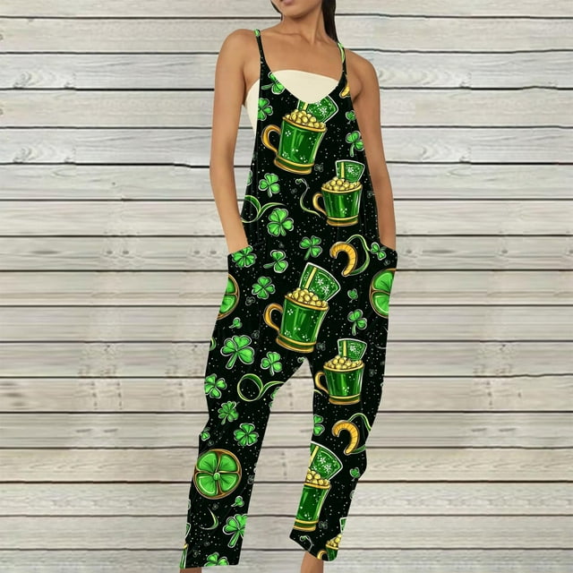 Styesk Pantalons pour Femmes Combinaisons Sans Manches Amples Combinaisons en Lin à Jambes Larges