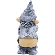 peeing gnome statue
