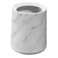 thumbnail image 6 of GETAJGHSD Marble Pattern White Bathroom Waste Basket Compact Trash Can for Home Decor, 6 of 8