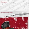 thumbnail image 6 of Shower Curtain 72"W x 84"L Winter Christmas Snowman Gifts Snowflakes Red Fabric Shower Curtains Set with Hooks Water Repellent Bathroom Curtains Machine Washable Bathroom Accessories, 6 of 7